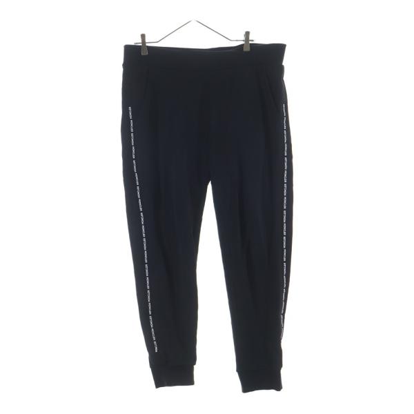 MONCLER モンクレール 21SS PANTALON G10918H73200 809KR サイドロゴラインスウェットパンツ ブラック MONCLER（モンクレール） 21SS PANTALON サイドロラインロゴ