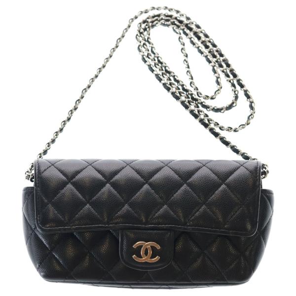 CHANEL（シャネル） キャビアスキン マトラッセ レザー チェーン