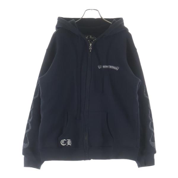 CHROME HEARTS（クロムハーツ） OLD SWTSHRT HD ZIP 袖フレイム