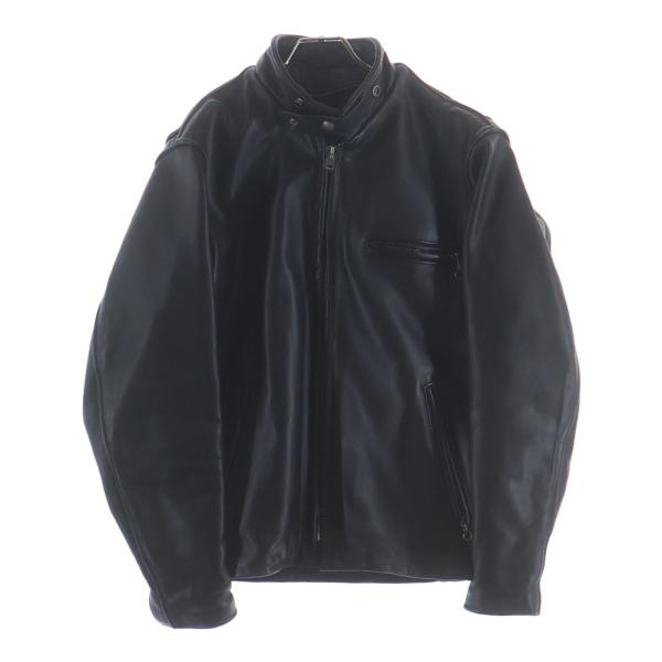SCHOTT (ショット) 641 レザー シングルライダースジャケット ブラック