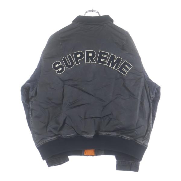 シュプリーム 23SS デニム スリーブ MA-1 中綿 ブルゾン ジャケット Supreme（シュプリーム） 23SS Denim Sleeve MA-1 デニムスリーブ