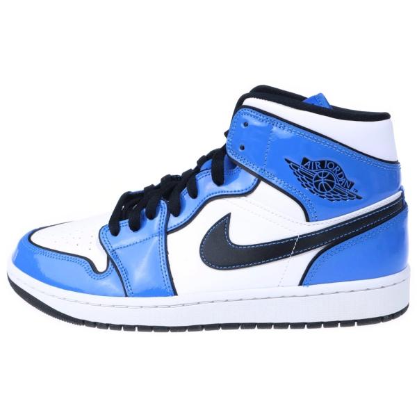 ナイキ AIR JORDAN 1 MID SE SIGNAL BLUE エアジョーダン1 シグナル ミッドカットスニーカー US10.5/28.5cm DD6834-402