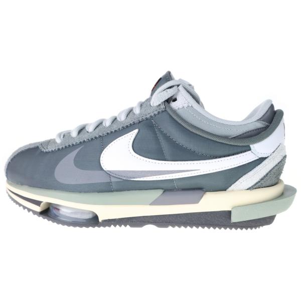 NIKE ナイキ ×sacai ZOOM CORTEZ IRON GREY DQ0581-001 サカイ ズーム コルテッツ アイロン ローカットスニーカー グレー US9/27cm