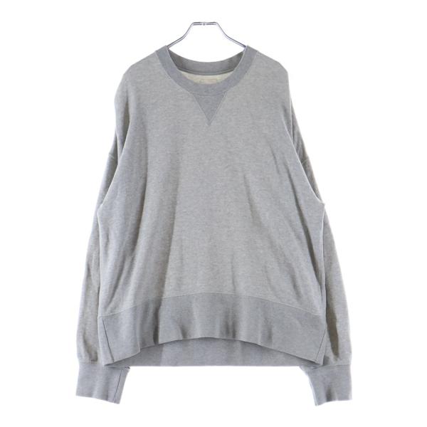VISVIM ヴィスヴィム 23AW COURT SWEAT L/S C/WS カシミヤ混 クルーネック コートスウェット トレーナー グレー visvim（ヴィズヴィム） ヴィスヴィム 23AW COURT SWEAT L/S C/WS