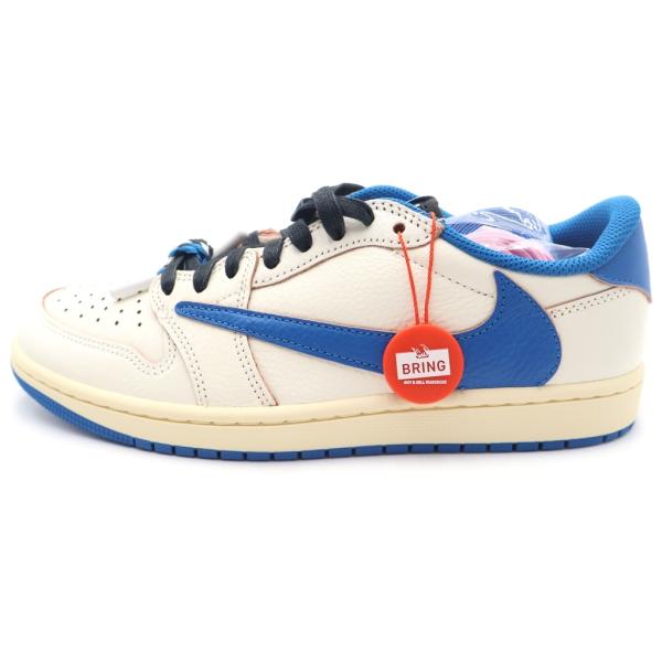 ナイキ ×トラヴィススコット フラグメント AIR JORDAN 1 エアジョーダン 1 ローカットスニーカー US8.5/26.5cm DM7866-104