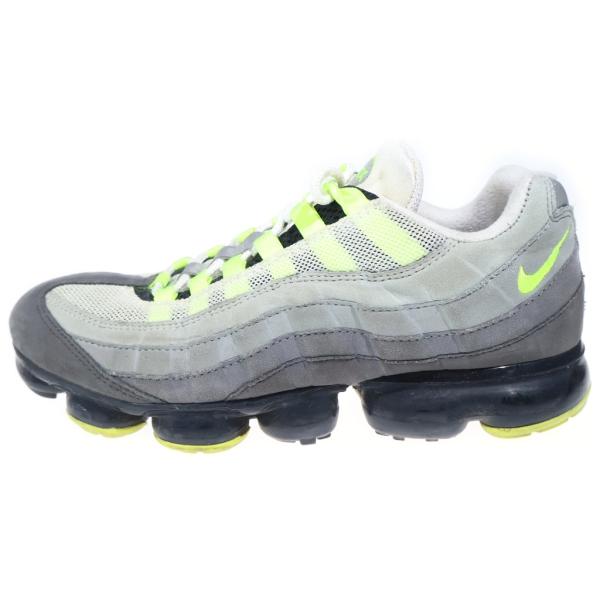 NIKE ナイキ AIR VAPORMAX 95 Neon AJ7292-001 エアヴェイパーマックス ネオン ローカットスニーカー グレー/イエロー US9/27.0cm