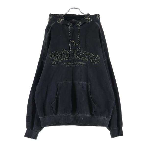EVISU（エヴィス） エビス KURO 刺繍 スウェット プルオーバーパーカー