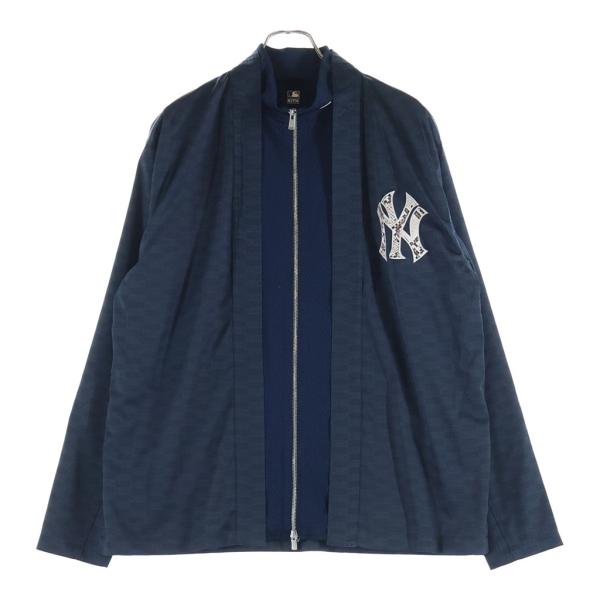 KITH キス 20AW ×MLB New York Yankees Sport GI Jacket ニューヨークヤンキース モノグラム 総柄 スポーツ ジャージ ジャケット ネイビー KITH（キス） 20AW ×MLB New York Yankees Sport GI Jacket