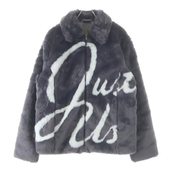 【KITH】Kith 刺繍 コーチジャケット/ キス Mサイズ KITH（キス） 21AW Faux Fur Coaches Jacket ジップアップ ファー