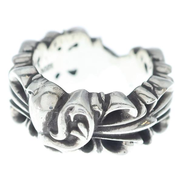 CHROME HEARTS クロムハーツ FLRL CRS HRT フローラルハートリング シルバー CHROME HEARTS（クロムハーツ） DBL FLRL CRS HRT ダブルフローラル