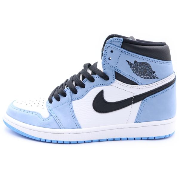 ナイキ AIR JORDAN 1 エアジョーダン1 ハイ ユニバーシティーブルー ハイカットスニーカーシューズ ブルー/ホワイト US9/27cm 555088-134