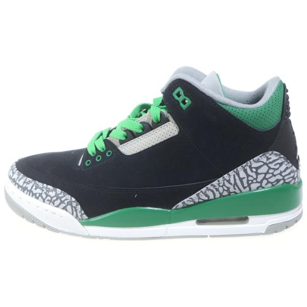 NIKE ナイキ AIR JORDAN3 PINE GUREEN CT8532-030 エアジョーダン3 パイングリーン ハイカットスニーカー ブラック/グリーン US9/27cm