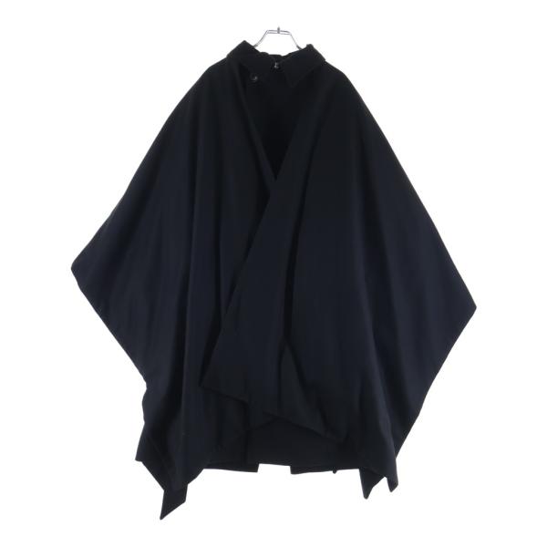 Dior HOMME ディオールオム 11AW クリス期 ウール ケープ付き マントコート ブラック 133C307A1785 Dior HOMME ディオールオム 11AW クリス期 ウール ケープ付き マント