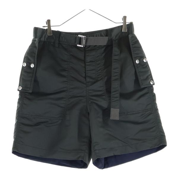 Sacai サカイ 23SS Nylon Twill Shorts ナイロン ツイル ショーツ ハーフパンツ カーキ 23-02994M
