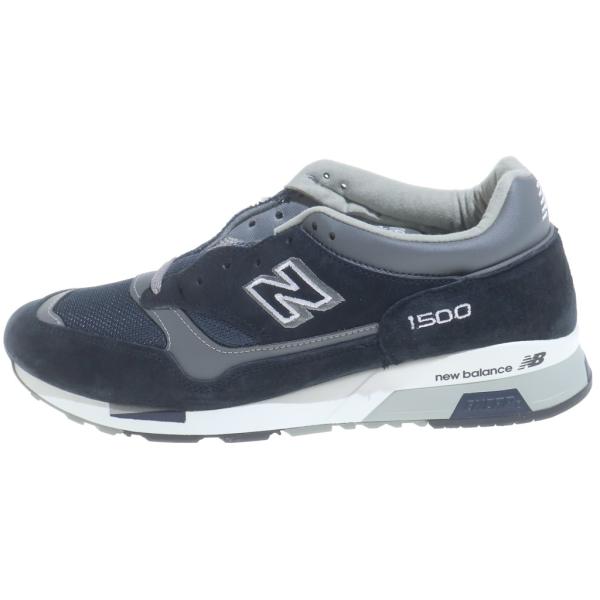 New Balance ニューバランス M1500PNV スエード メッシュ ローカットスニーカー ネイビー US9/27cm