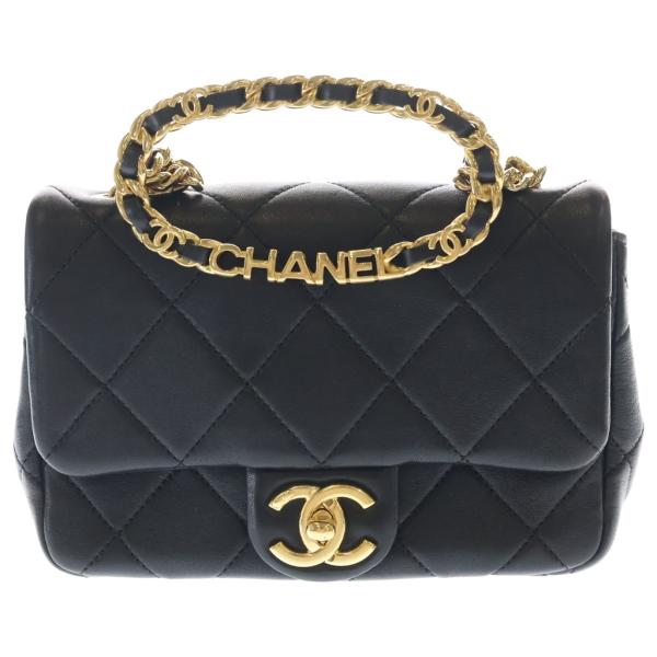 CHANEL シャネル ミニマトラッセ ラムスキン チェーン ショルダー CHANEL（シャネル） ミニマトラッセ トップハンドル チェーン