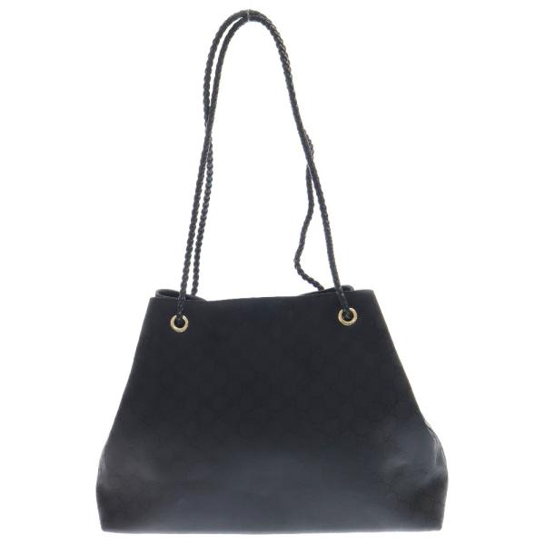 GUCCI グッチ GG トートバッグ ブラック ナイロン 肩掛けバッグ GUCCI グッチ GG トートバッグ ブラック ナイロン 肩掛けバッグ