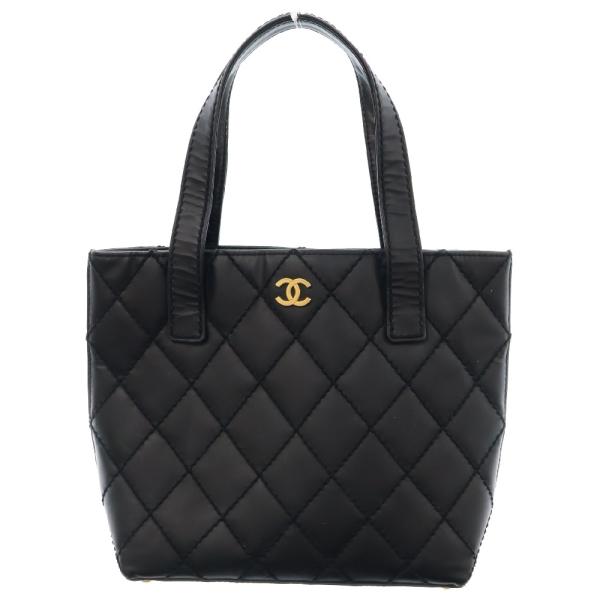 CHANEL シャネル ワイルドステッチ トートバッグ ブラック CHANEL シャネル ワイルドステッチ トートバッグ ブラック
