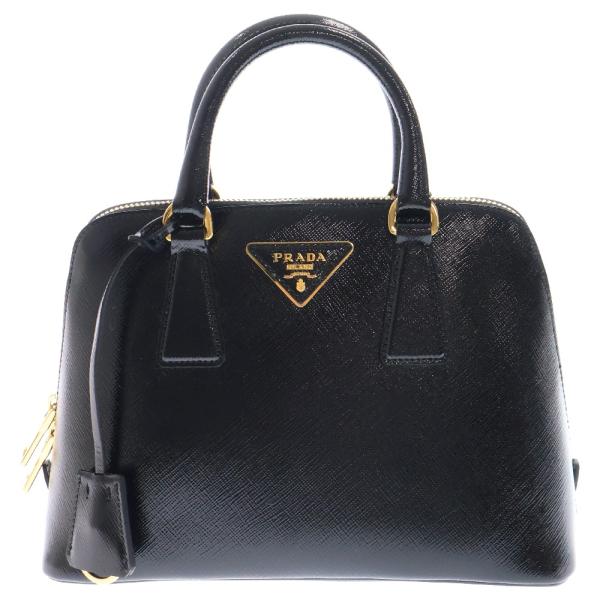 PRADA プラダ サフィアーノ プロムナード 2WAYバッグ ブラック PRADA プラダ サフィアーノ プロムナード 2WAYバッグ ブラック