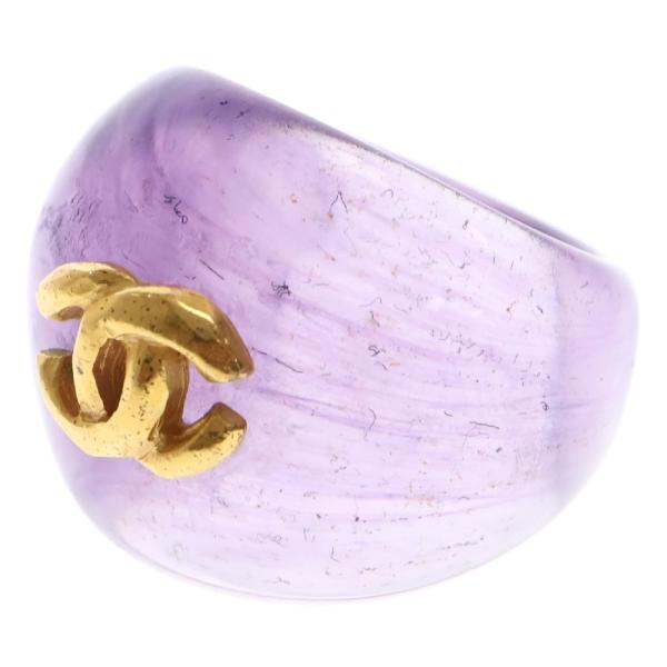 CHANEL（シャネル） ココマーク リング パープル×ゴールド