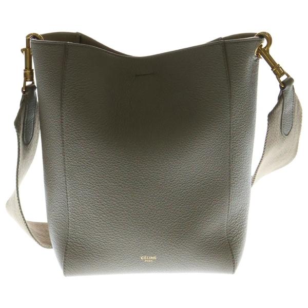 CELINE（セリーヌ） サングルバケット スモール ロゴレザーショルダー