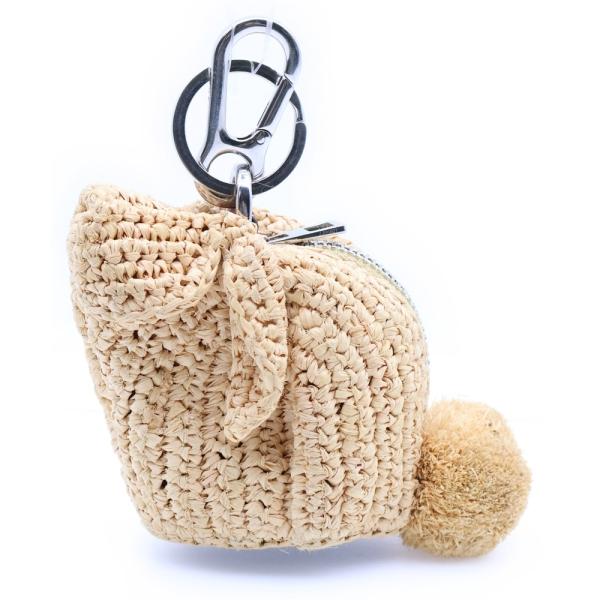 ロエベ　チャーム　ケース　キーケース　うさぎ LOEWE 【良品】ロエベ バニー ウサギ キーリング付き コイン