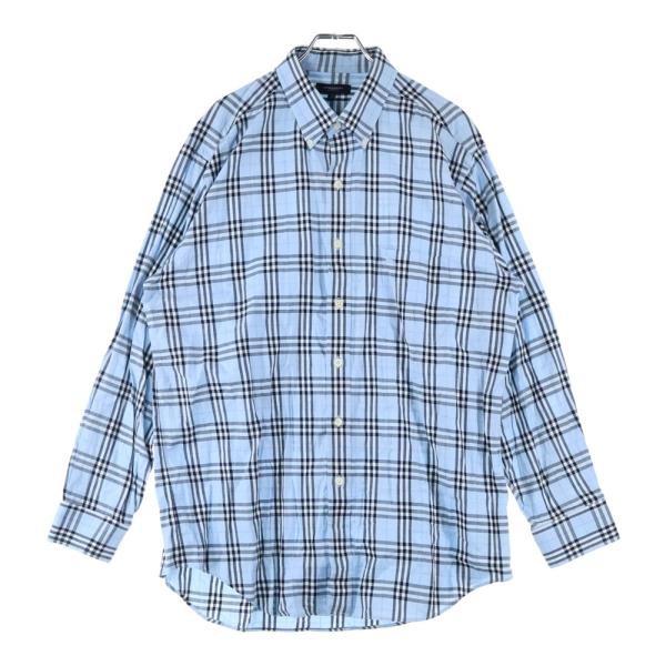 【美品 140cm】バーバリー チェック柄 長袖シャツ 半袖仕様ボタン付き 美品 140cm】バーバリー チェック柄 長袖シャツ 半袖仕様ボタン