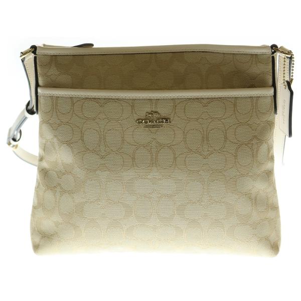 COACH ベージュ レザー ショルダーバッグ限定品１回数時間使用品 COACH（コーチ） ショルダーバッグ - ベージュ レディース : ZOZOTOWN