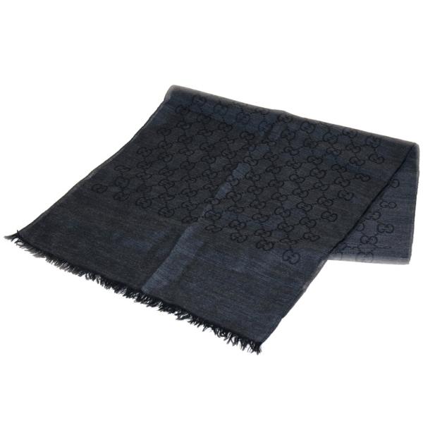 GUCCI（グッチ） GG柄 ストール グレー コットン×シルク : BRING Yahoo