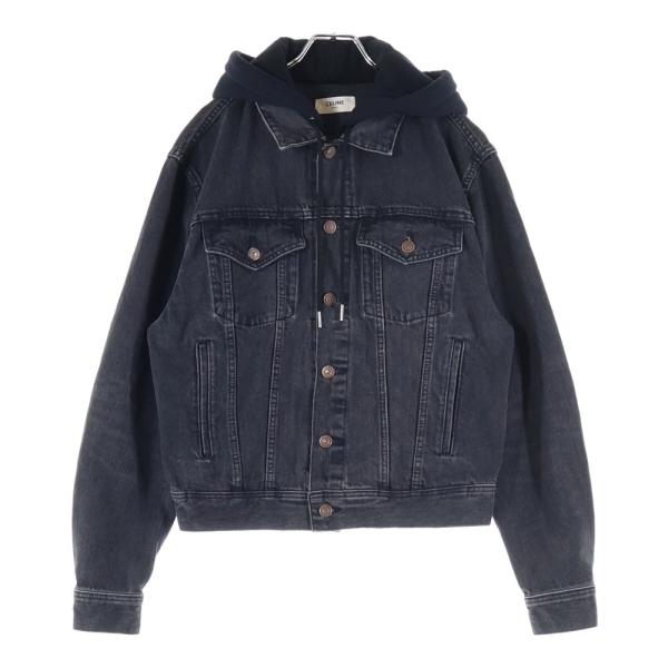 CELINE セリーヌ ブラック デニム トラッカー ジャケット CELINE セリーヌ デニムトラッカージャケット ブラック S Gジャン