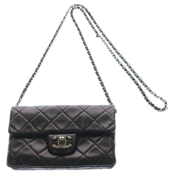 CHANEL（シャネル） ミニマトラッセ ココマーク ラムスキン チェーン