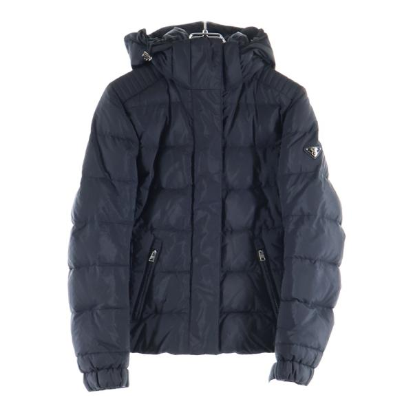 PRADA（プラダ） 21AW トライアングルロゴプレート フーデッド ジップ