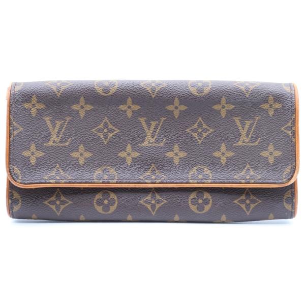 LOUIS VUITTON ルイヴィトン モノグラム ポシェットツインGM ショルダーバッグ ミニポシェット ブラウン PVC×レザー M51852 LOUIS VUITTON（ルイ・ヴィトン） モノグラム ポシェットツインGM