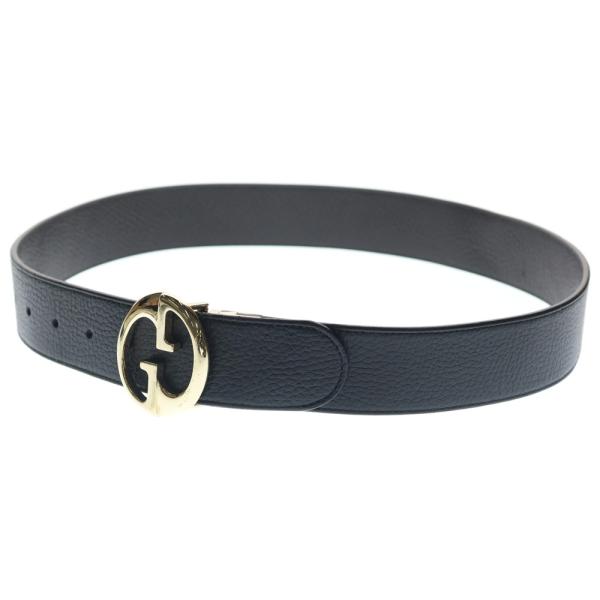 GUCCI（グッチ） ベルト レザー ブラック 80・32 450000 ゴールド金具