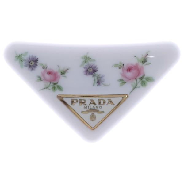 PRADA（プラダ） 花柄 フラワー バレッタ ヘアアクセ クリップ