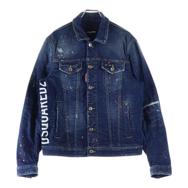 DSQUARED2（ディースクエアード） ペイント加工 デニム トラッカー