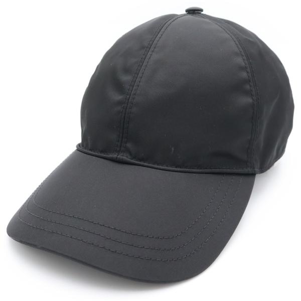 PRADA ナイロン キャップ ブラック Mサイズ PRADA（プラダ） Re-Nylon ベースボールキャップ ブラック M 1HC274