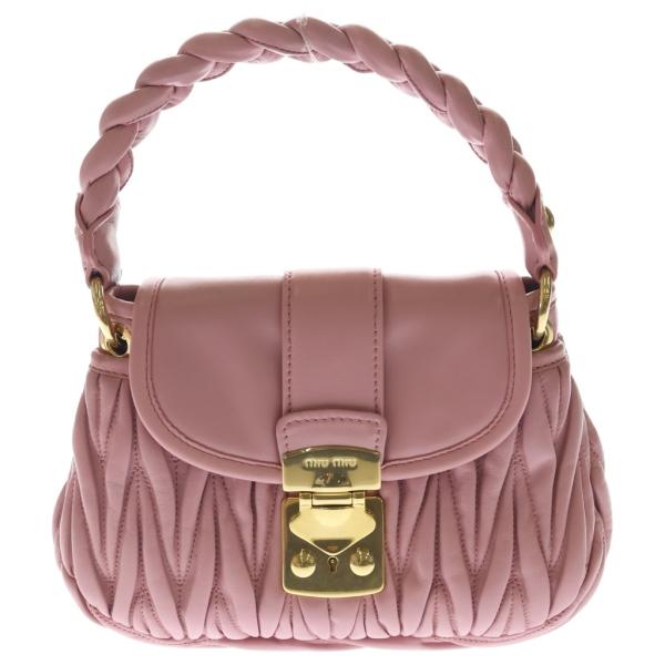 miumiu ミュウミュウ マテラッセ レザー2WAYハンドバッグ ショルダー