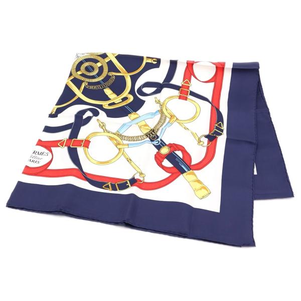 HERMES（エルメス） カレ90 Eperon d'or 黄金の拍車 シルク スカーフ