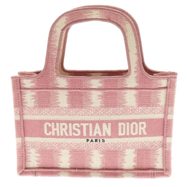e*s様 【未使用】クリスチャンディオール ミニブックトート キャンバス ハンド ディオール Dior Book Tote バッグ ミニ♡ (Dior/トートバッグ