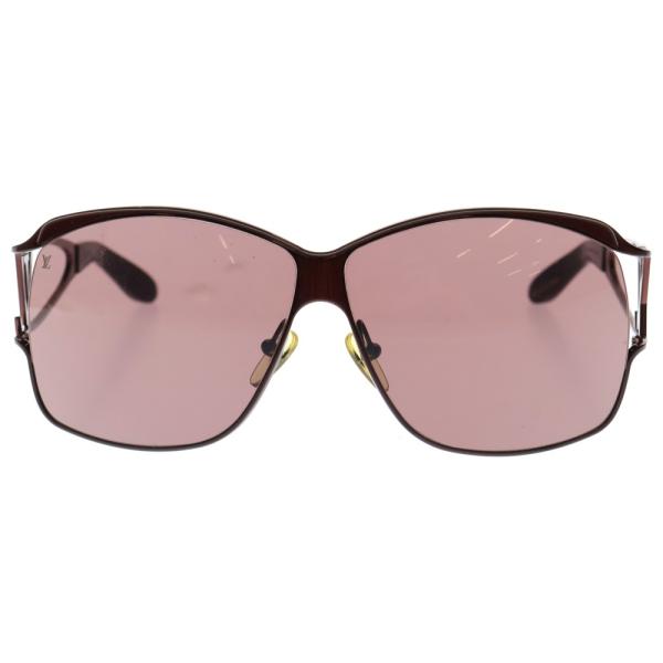 LOUIS VUITTON ルイヴィトン ロゴ サングラス ワインレッド ボルドー  