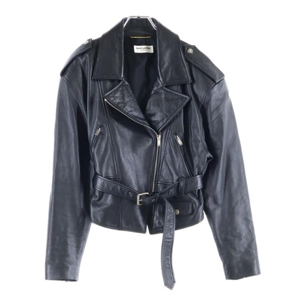 SAINT LAURENT PARIS サンローランパリ ラムスキン レザー ダブル