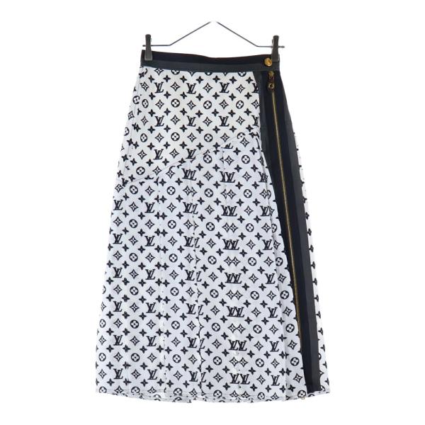 ★LOUIS VUITTON★モノグラム柄シルクプリーツ ロングスカート36 LOUIS VUITTON（ルイ・ヴィトン） 23AW モノグラム 総柄プリント