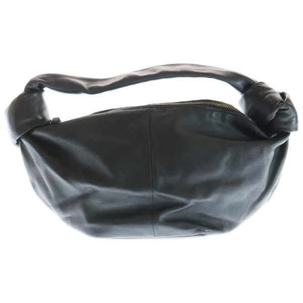 BOTTEGA VENETA ダブルノットレザーハンドバッグ　黒 BOTTEGA VENETA（ボッテガ・ヴェネタ） ダブルノット レザー