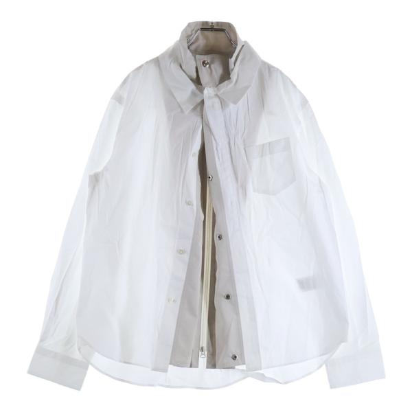 sacai（サカイ） 25SS Poplin Shirt ポプリンシャツ ホワイト 25
