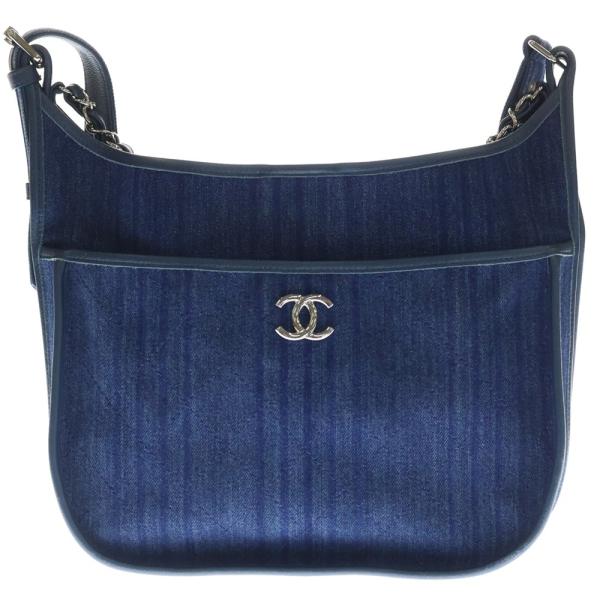 CHANEL シャネル マトラッセ ココマーク デニム ショルダーバッグ シルバー金具 A57641 shopbring_9726b010050