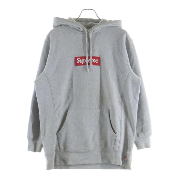 Supreme（シュプリーム） ボックスロゴ パーカー フーディー グレー #L