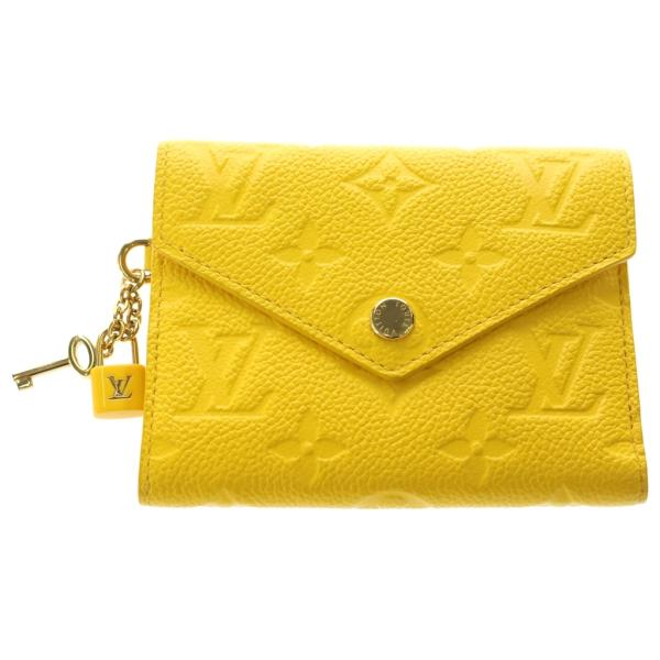 【未使用】ルイヴィトン モノグラム ポルトフォイユ・ヴィクトリーヌ　三つ折り財布 LOUIS VUITTON（ルイ・ヴィトン） モノグラム・アンプラント