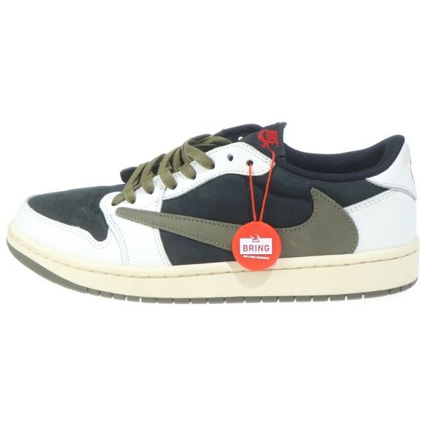 ナイキ ×TRAVIS SCOTT WMNS AIR JORDAN 1 LOW OG Medium Olive DZ4137-106 トラヴィススコット エアジョーダン1 ローカットスニーカー