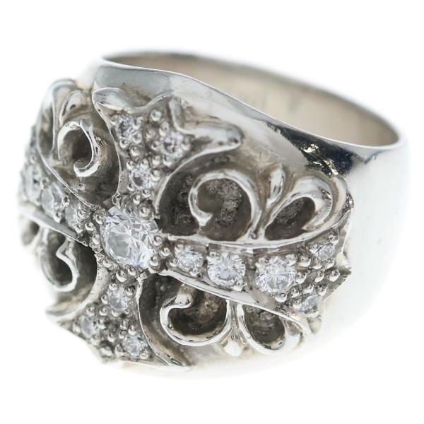 CHROME HEARTS クロムハーツ K18WG KEEPER P/DIA キーパーリング PAVEダイヤ ホワイトゴールド CHROME HEARTS（クロムハーツ） K18WG KEEPER P/DIA キーパーリング